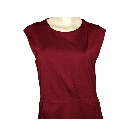 Betsey Johnson Red Rayon Sleeveless Dress with Back Zipper Size 12 - Picture 7 of 12